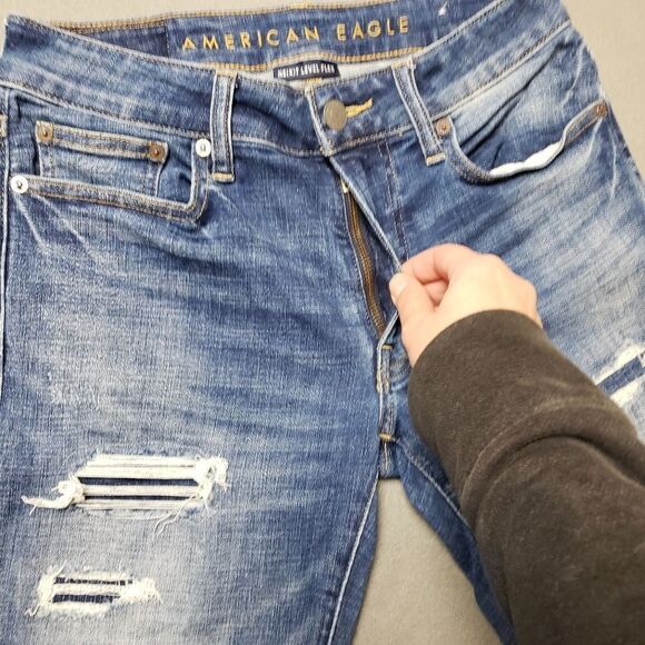 Abercrombie & Fitch distressed Slim jeans  next level Stretch Jeans size 29 A&F - Picture 4 of 13